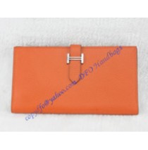 Hermes Bearn Long Wallet HW208 orange